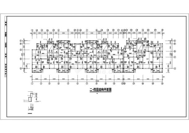 四层住宅楼结构施工图纸（共11张）-图一