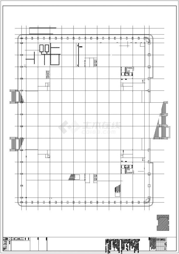 某地区会展中心建筑设计施工方案图-图一