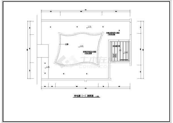 某地区一个石材干挂外墙建筑设计装修图-图二