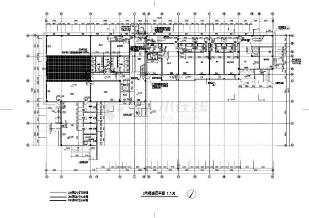 太湖三号古建筑平面施工CAD详图-图一