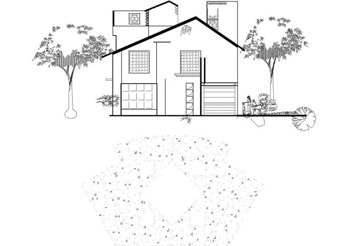 别墅建筑设计图纸（建筑cad图纸）_图1