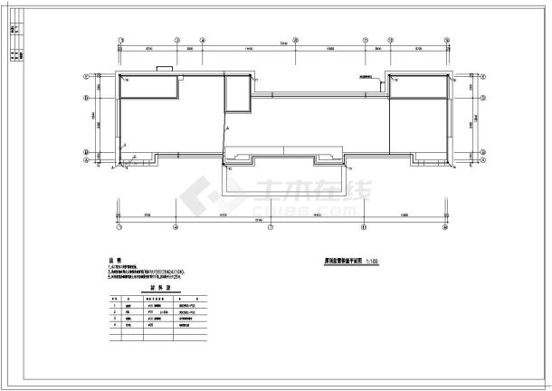 某地区某市海关办公楼电气设计CAD施工图纸-图一