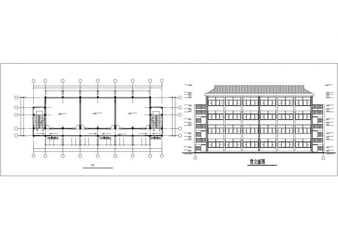 某地区多层教学楼建筑设计CAD全套施工图_图1