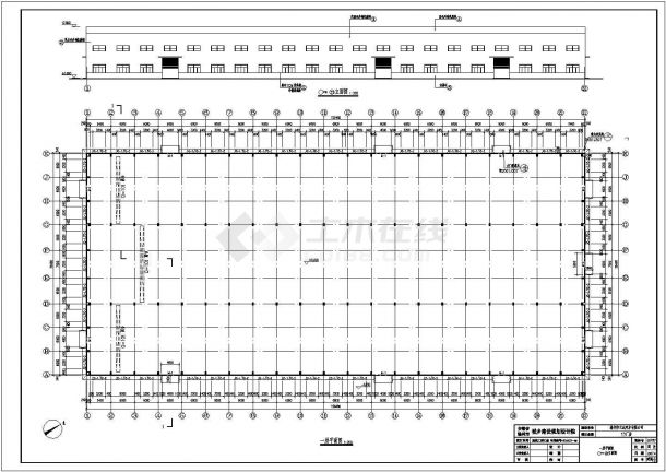 滁州市单层门式刚架结构厂房建筑结构施工图（柱为预制柱）-图一
