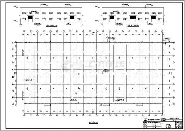 滁州市单层门式刚架结构厂房建筑结构施工图（柱为预制柱）-图二
