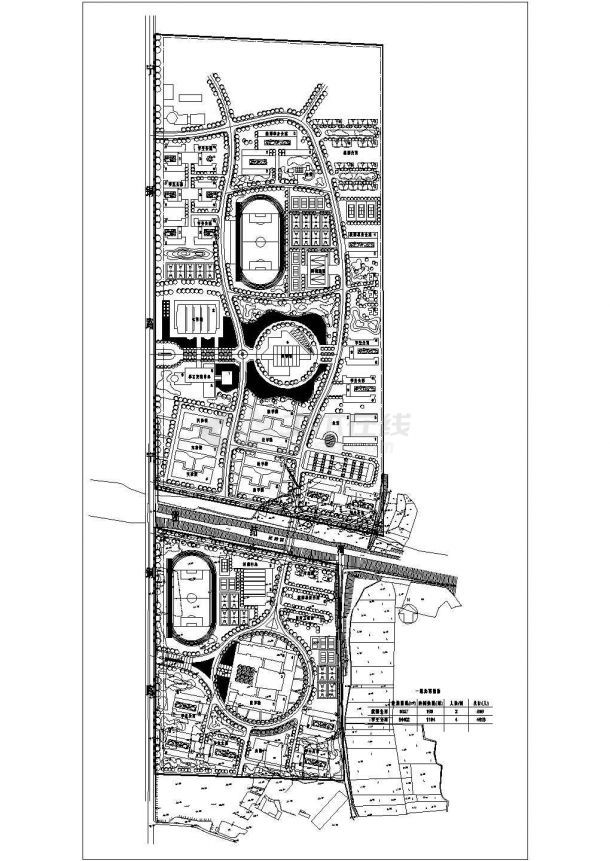 南航新校区规划专业设计cad详图纸-图一