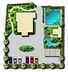 某私人住宅庭院设计彩色平面效果图