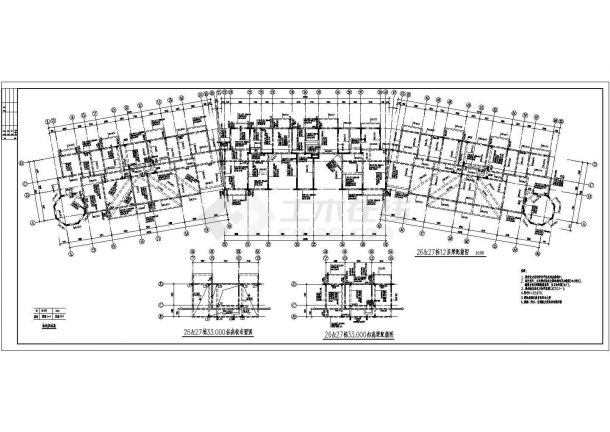 南方某市设计院12层半住宅小区施工图（附PKPM电算）-图二