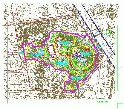 某地地方公园景观园林CAD设计施工图纸-图二