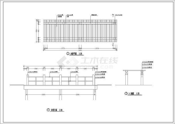 某湿地公园园林CAD设计施工图纸-图一