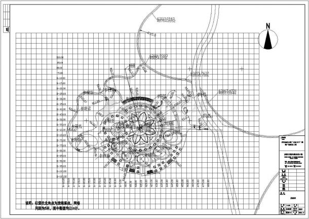 某地金阳公园园林CAD设计施工图-图一
