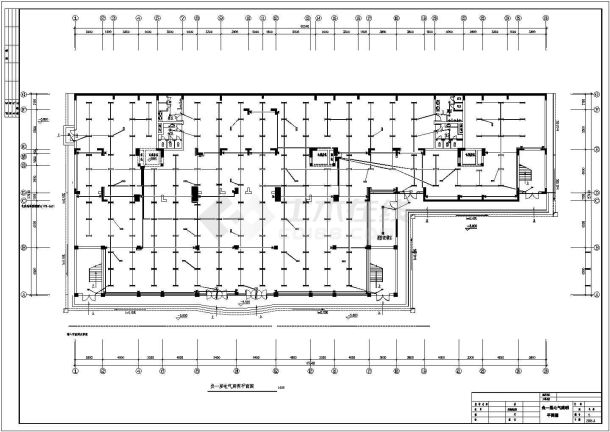 高层商住楼强弱电设计全套cad施工图-图一