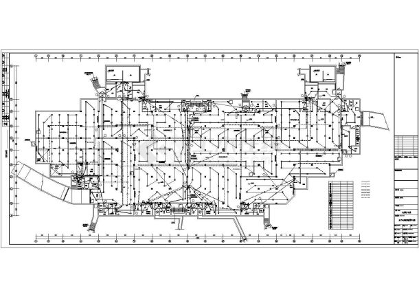 某地区公建地下汽车库电气施工CAD图-图一