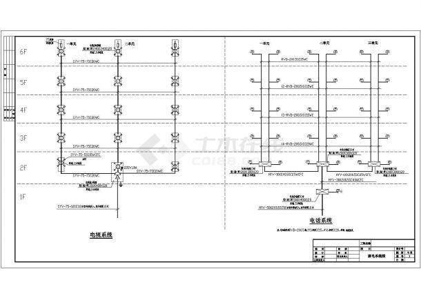 商住楼全套具体电气设计与施工CAD图纸-图一