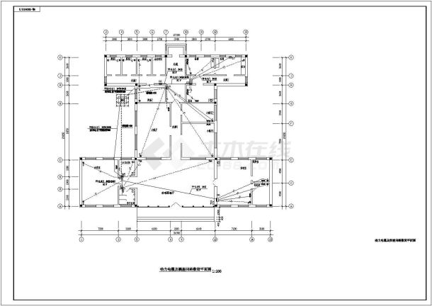 某地区湖心岛建筑物电力系统CAD图-图二