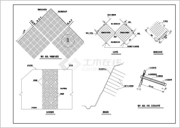 高速公路特殊路基处理结构cad施工图-图一