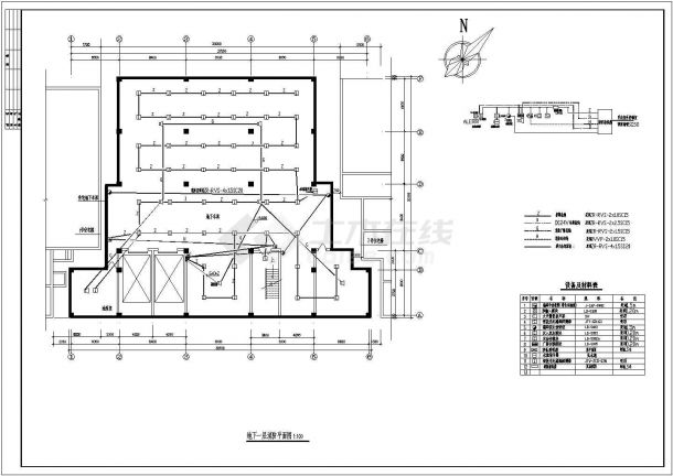 某地区机械地下停车库电气设计CAD图-图二