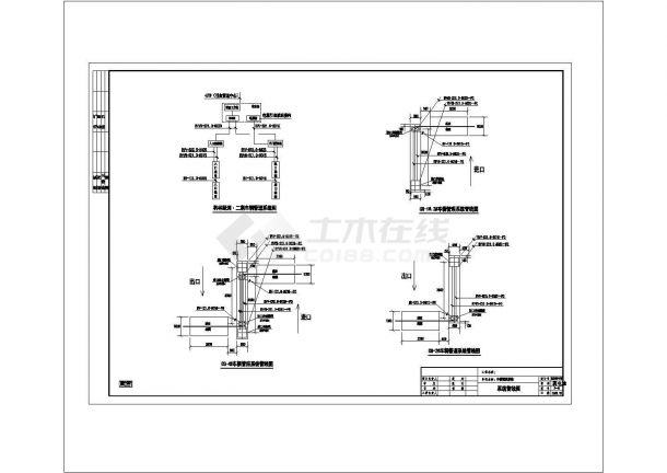 小区弱电室外系统全套具体电气设计施工CAD图-图二