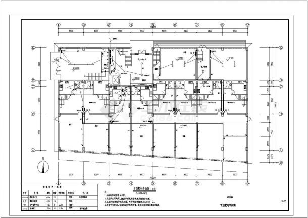 8层商住楼全套具体电气设计施工CAD图-图一