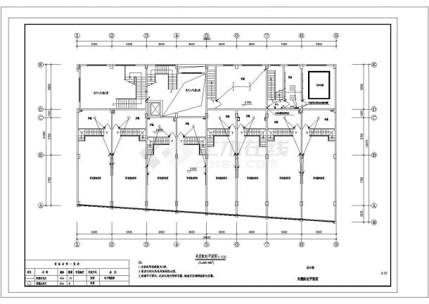 8层商住楼全套具体电气设计施工CAD图-图二