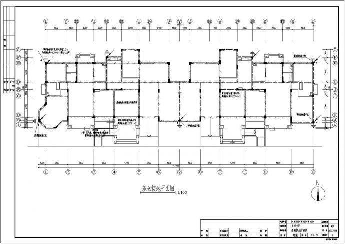 六层住宅全套具体电气设计施工cad图_图1