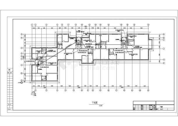 六层住宅全套具体电气设计和施工cad图纸-图二