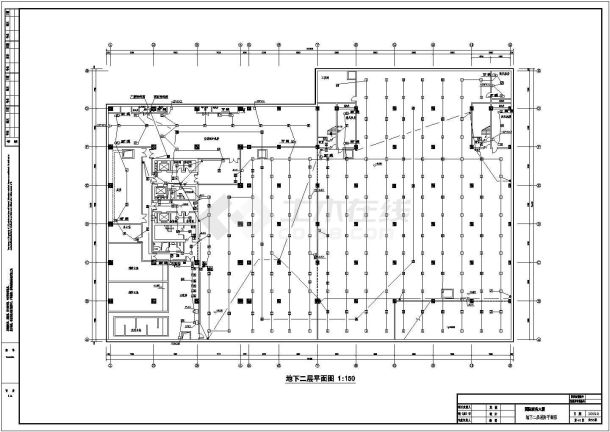 地丰办公楼全套电气设计施工CAD图-图一