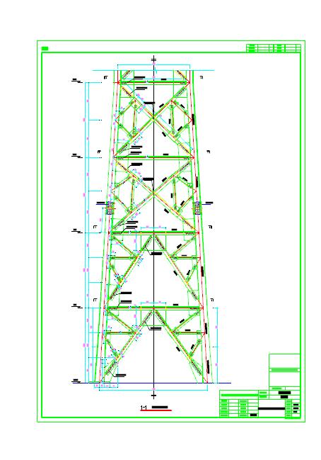 70M高的导航塔结构设计施工图