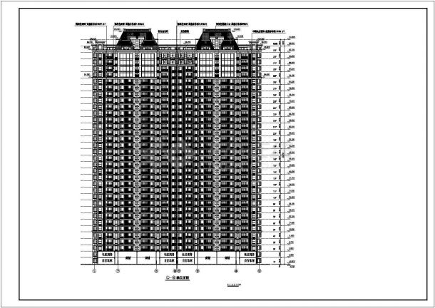 31层欧式高层住宅楼cad施工图-图一