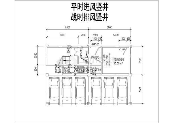 带人防地下车库高层住宅cad施工图-图一