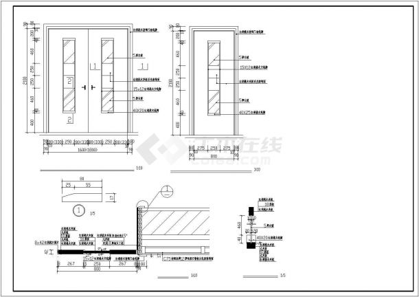 报告厅建筑设计CAD方案施工图纸-图一
