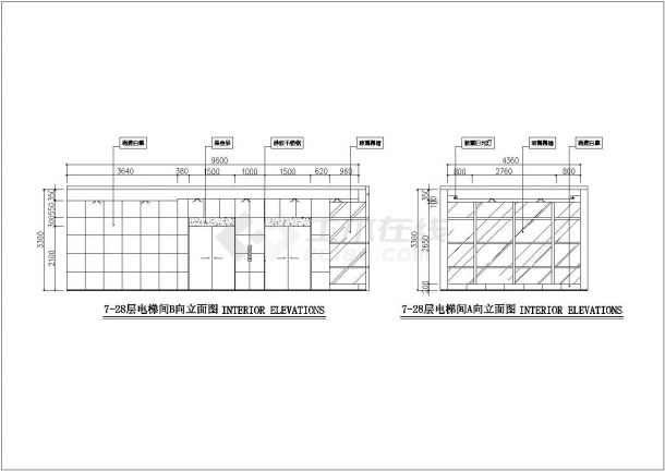 某地区恒隆国际大堂建筑设计cad装修图-图一