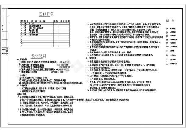 中国会所歌剧院全套电气设计施工CAD图-图一