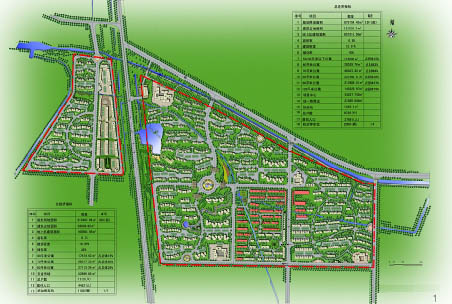中标大型小区规划方案(1630亩)