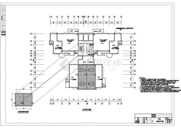 某住宅小区18层住宅楼全套详细施工电气设计CAD图-图二