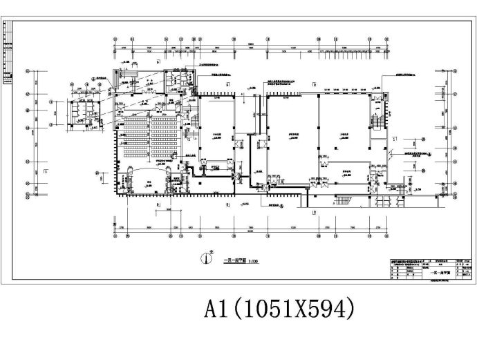 某地区纪念馆CAD平面图建筑设计图_图1