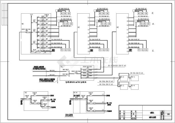 棚户区新建住宅全套详细施工电气设计CAD图-图二