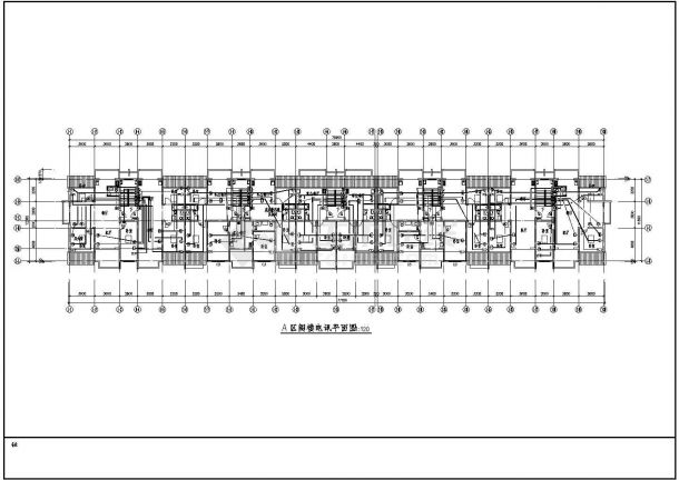 商住楼全套详细施工电气设计CAD图-图一