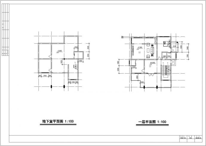 某地区大型地下室建筑施工设计图（含效果图）_图1