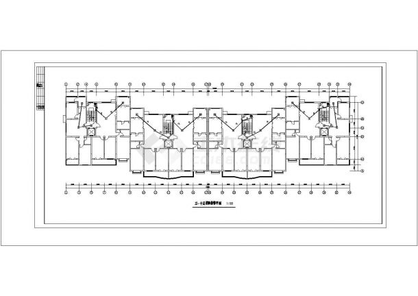 十二层商住楼强电全套详细施工电气设计CAD图纸-图一