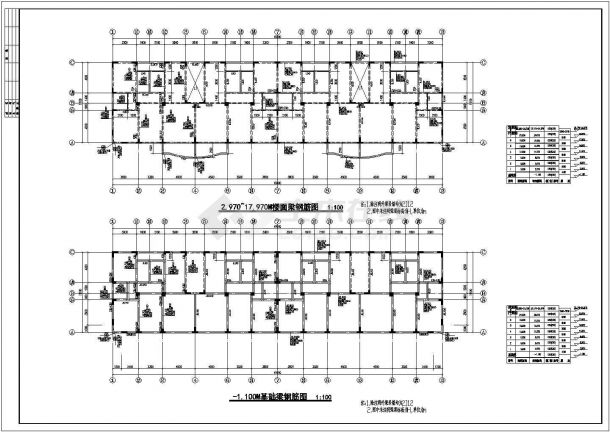 某地区异形柱多层公寓楼结构施工图-图二