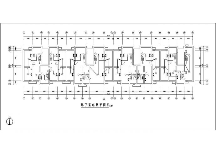 五层住宅楼全套详细施工电气设计CAD图纸_图1