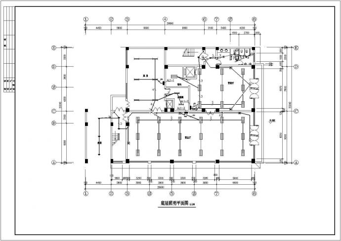 招待所全套详细电气设计与施工CAD图_图1
