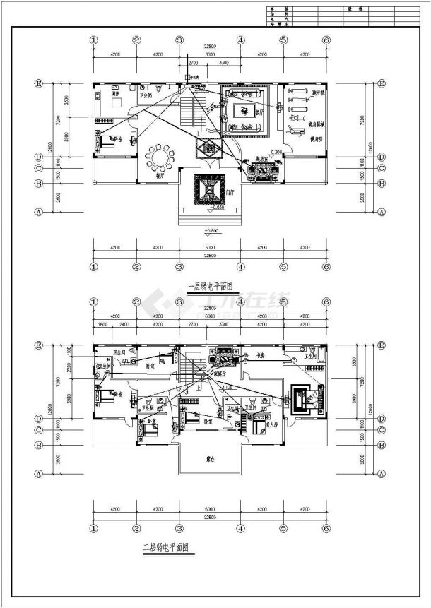 某地3层独栋私家别墅电气设计全套施工图-图二