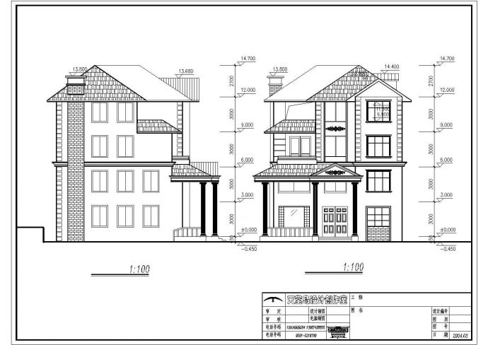 某地郊区别墅详细建筑设计CAD施工方案图_图1