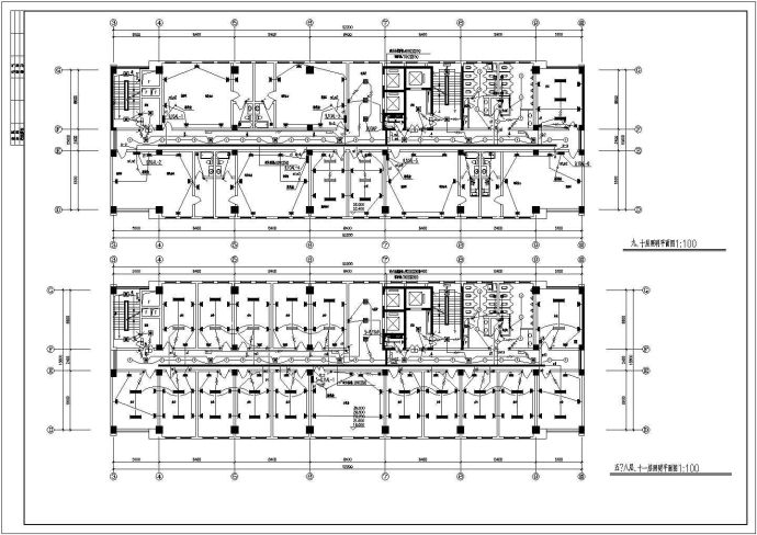 某地区卫生厅办公楼电气CAD施工图纸_图1