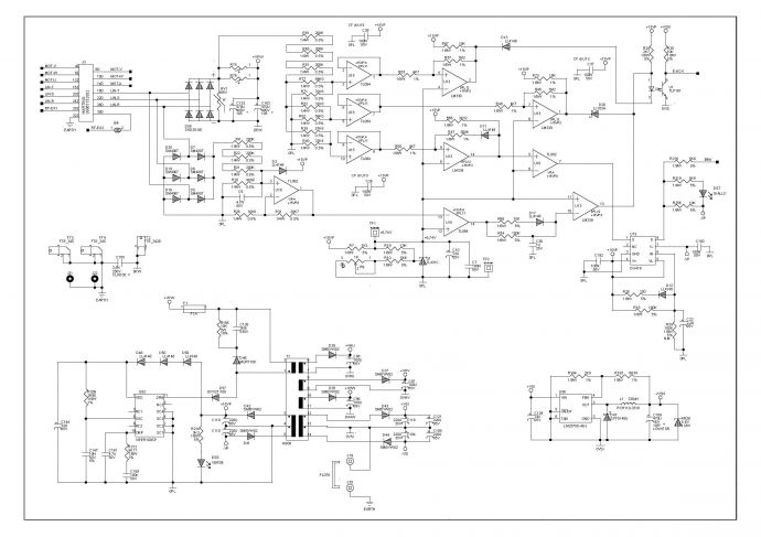 变频器设备控制完整电气原理图（标注详细）_图1