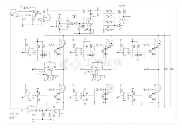 变频器设备控制完整电气原理图（标注详细）-图二