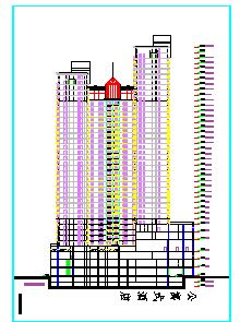 某地框架结结构28层酒店建筑设计施工方案-图一