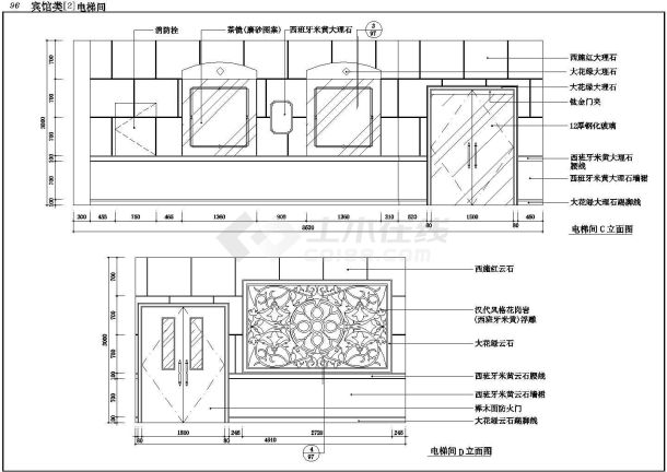 某宾馆全套建筑结构设计CAD施工图-图一